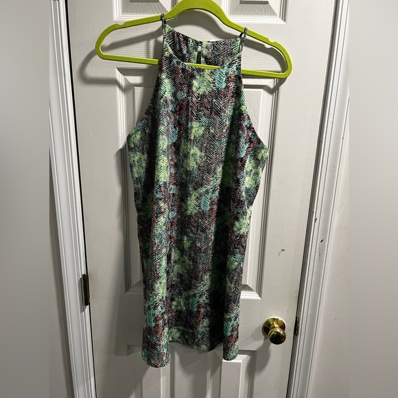 Tyche Mini Dress multi color black green pink Size Medium - Picture 1 of 5